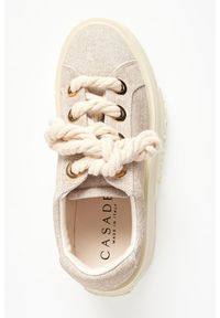 Casadei - Sneakersy damskie skórzane CASADEI. Materiał: skóra #5