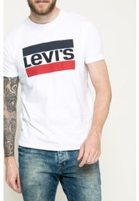 Levi's® - Levi's - T-shirt 39636.0000-white. Okazja: na spotkanie biznesowe, na co dzień. Kolor: biały. Materiał: dzianina. Wzór: nadruk. Styl: biznesowy, casual #3