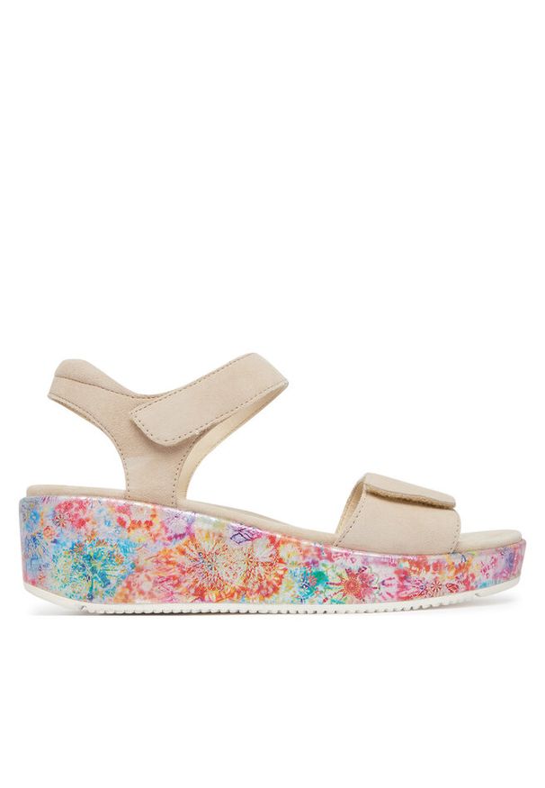 Sandały Ara. Kolor: beżowy