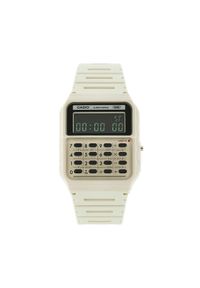 Zegarek Casio. Kolor: kremowy. Styl: vintage #1