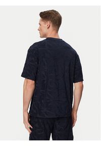 BOSS T-Shirt Flower 50559227 Granatowy Regular Fit. Kolor: niebieski. Materiał: bawełna #3