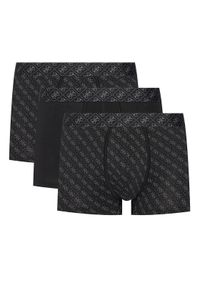 Guess Komplet 3 par bokserek U5BG69 K6YW1 Czarny. Kolor: czarny. Materiał: bawełna