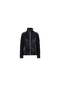 Polar damski CMP Carmela Jacket. Kolor: czarny. Materiał: polar