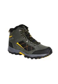 Buty trekkingowe męskie Regatta Clydebank. Kolor: zielony. Materiał: poliester, skóra. Sport: turystyka piesza