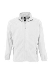 SOL'S - Bluza Polarowa Unisex Dla Dorosłych North. Kolor: biały. Materiał: polar. Sezon: zima
