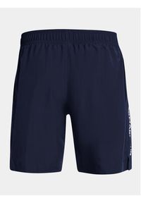 Under Armour Szorty sportowe Ua Woven Wdmk Shorts 1383356-410 Granatowy Loose Fit. Kolor: niebieski. Materiał: syntetyk. Styl: sportowy