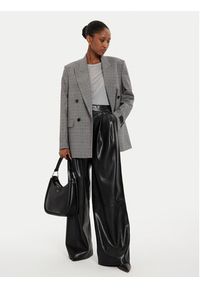 BOSS - Boss Spodnie z imitacji skóry Tadesa 50518463 Czarny Relaxed Fit. Kolor: czarny. Materiał: skóra #4