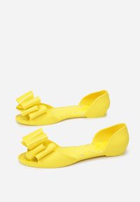 Renee - Żółte Sandały Reminiscing. Zapięcie: bez zapięcia. Kolor: żółty. Materiał: guma. Obcas: na obcasie. Wysokość obcasa: niski #3