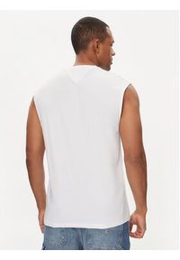 Tommy Jeans Tank top DM0DM18671 Biały Regular Fit. Kolor: biały. Materiał: bawełna #4