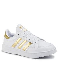 Adidas - adidas Sneakersy Team Court W EF6058 Biały. Kolor: biały. Materiał: skóra #4