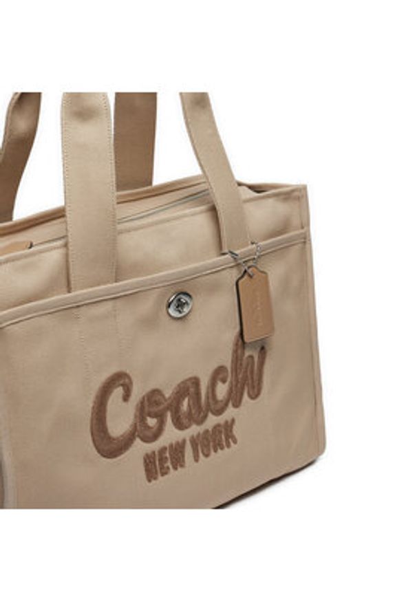 Coach Torebka Cargo CP163 Beżowy. Kolor: beżowy