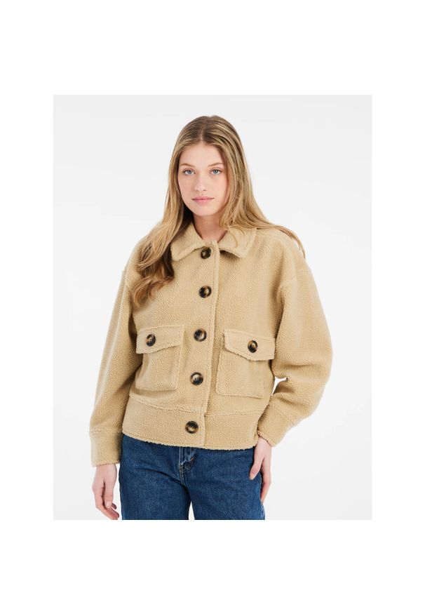 Kurtka polarowa damska Protest Bond. Kolor: brązowy, beżowy, wielokolorowy. Materiał: polar. Sezon: zima