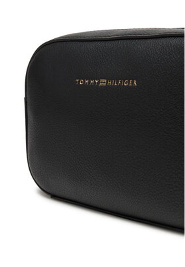 TOMMY HILFIGER - Tommy Hilfiger Torebka AW0AW17450 Czarny. Kolor: czarny. Materiał: skórzane