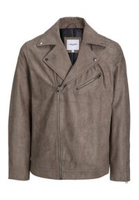 Jack & Jones - Jack&Jones Kurtka z imitacji skóry 12236853 Brązowy Regular Fit. Kolor: brązowy. Materiał: skóra #4