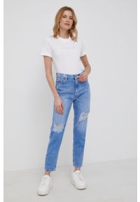 Calvin Klein Jeans Jeansy damskie high waist. Stan: podwyższony. Kolor: niebieski #3