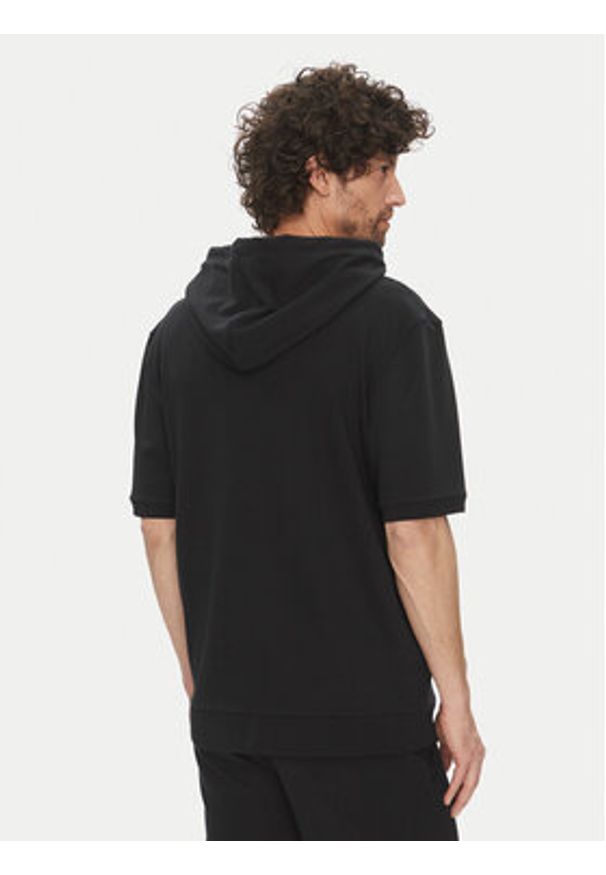 Hugo - HUGO Bluza Devon 50540164 Czarny Regular Fit. Kolor: czarny. Materiał: bawełna