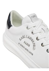 Karl Lagerfeld - KARL LAGERFELD Sneakersy Kapri KL52539K Biały. Kolor: biały. Materiał: skóra #3