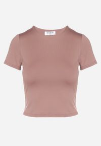 Born2be - Ciemnoróżowy T-shirt Krótki z Wiskozą Eframera. Kolor: różowy. Materiał: wiskoza. Długość: krótkie. Sezon: lato. Styl: klasyczny