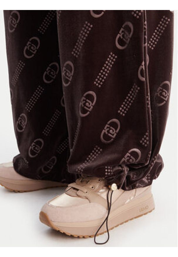 Liu Jo Sport Spodnie dresowe TF5111 J4955 Brązowy Relaxed Fit. Kolor: brązowy. Materiał: syntetyk