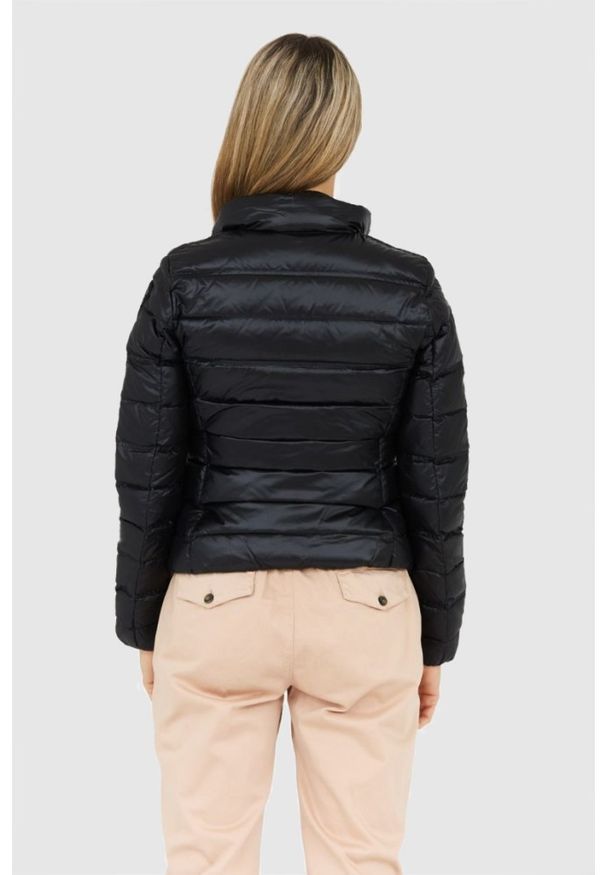 Blauer USA - BLAUER Czarna puchowa kurtka damska Lillie, Rozmiar M. Kolor: czarny. Materiał: puch