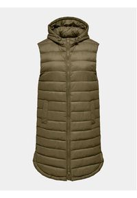 only - ONLY Bezrękawnik Melody 15258350 Khaki Regular Fit. Kolor: brązowy. Materiał: syntetyk. Długość rękawa: bez rękawów #2