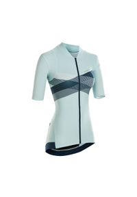 VAN RYSEL - Koszulka rowerowa damska Van Rysel RCR. Kolor: niebieski. Materiał: mesh, materiał, tkanina