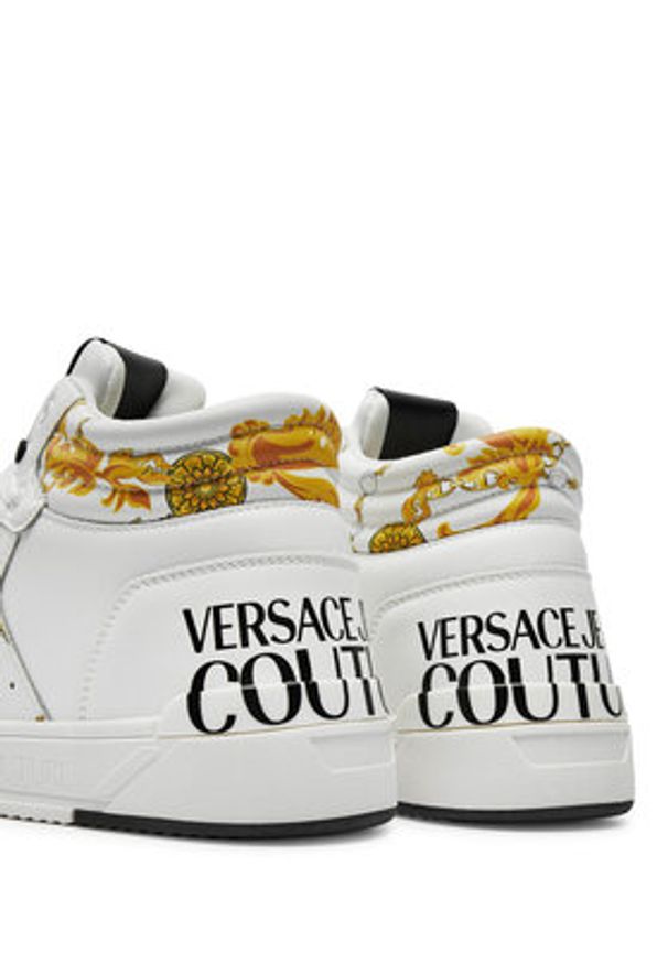 Versace Jeans Couture Sneakersy 77YA3SJ7 Biały. Kolor: biały. Materiał: skóra