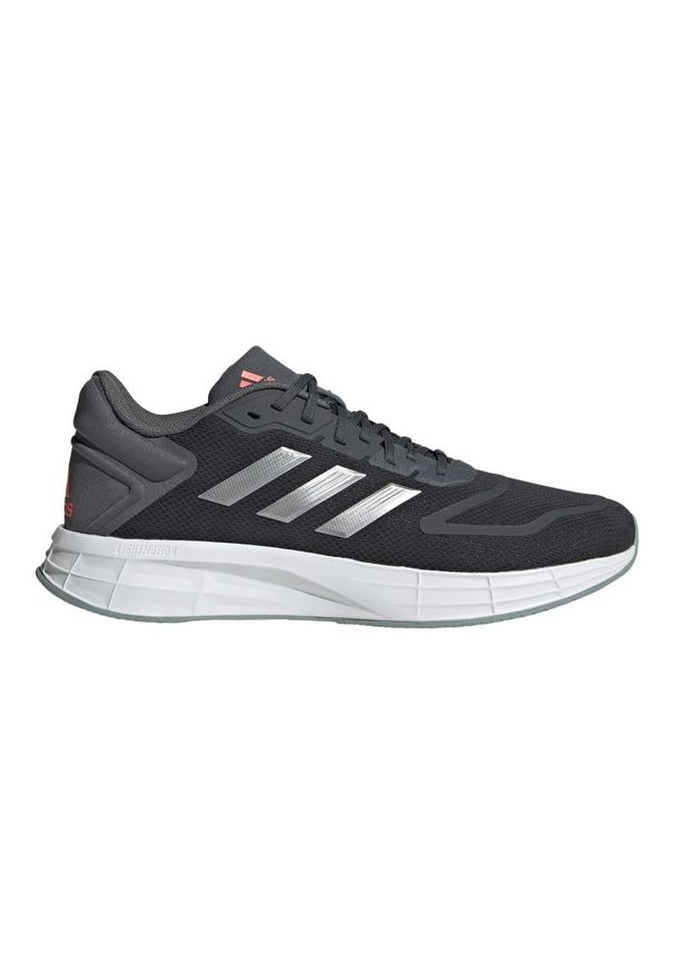Adidas - Buty do biegania adidas Duramo 10 M GW8346 szare. Zapięcie: sznurówki. Kolor: szary. Materiał: materiał, syntetyk, guma. Szerokość cholewki: normalna
