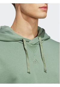 Adidas - adidas Bluza ALL SZN French Terry Hoodie IC9765 Zielony Loose Fit. Kolor: zielony. Materiał: bawełna #3