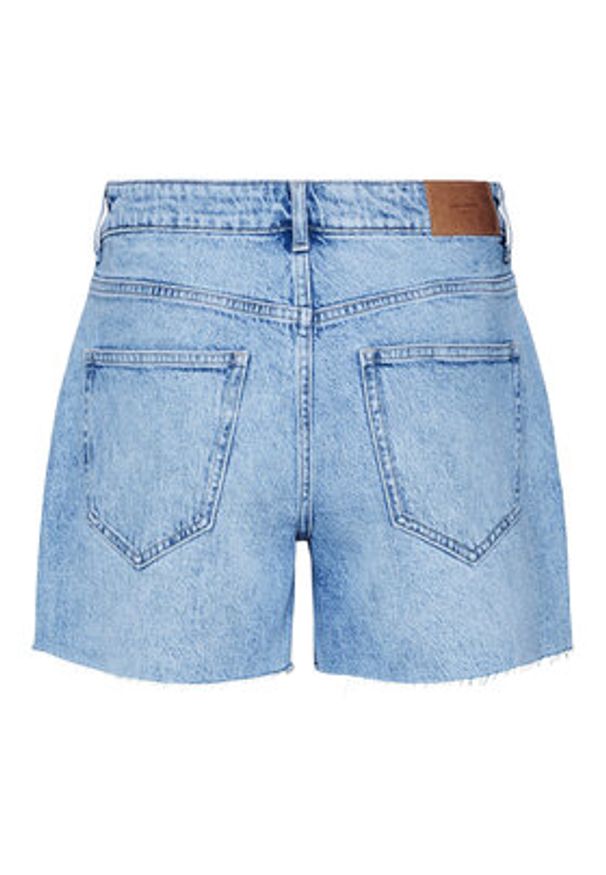 Vero Moda Szorty jeansowe Tess 10301532 Niebieski Regular Fit. Kolor: niebieski. Materiał: bawełna