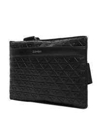 Calvin Klein Saszetka Emblem Aop Emboss Square Sling LV04D3277G Czarny. Kolor: czarny. Materiał: skóra #5