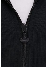 adidas Originals bluza Adicolor HB9512 męska kolor czarny z kapturem z aplikacją. Okazja: na co dzień. Typ kołnierza: kaptur. Kolor: czarny. Materiał: materiał. Wzór: aplikacja. Styl: casual