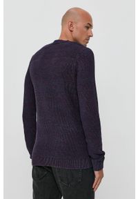 PRODUKT by Jack & Jones - Produkt by Jack & Jones Sweter męski kolor fioletowy. Okazja: na co dzień. Kolor: fioletowy. Długość rękawa: długi rękaw. Długość: długie. Wzór: ze splotem. Styl: casual #4