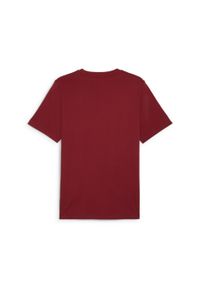 Puma Koszulka Ess+ 2 Col Small Logo 67447012. Kolor: czerwony. Materiał: bawełna