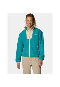 columbia - Sweter damski Columbia Sequoia Grove. Kolor: żółty, wielokolorowy, zielony. Materiał: polar, materiał