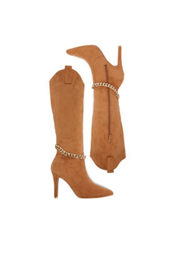 DeeZee Kozaki JDY210930 Brązowy. Kolor: brązowy. Materiał: materiał