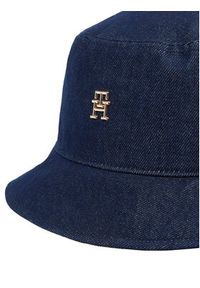 TOMMY HILFIGER - Tommy Hilfiger Kapelusz Elevated Chic Denim Bucket Hat AW0AW17133 Granatowy. Kolor: niebieski. Materiał: bawełna, materiał