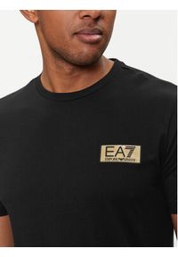 EA7 Emporio Armani T-Shirt 3DPT07 PJM9Z 1200 Czarny Regular Fit. Kolor: czarny. Materiał: bawełna