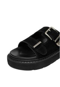 U.S. Polo Assn. Klapki EO-TANIA001W/6S1 Czarny. Kolor: czarny. Materiał: skóra, zamsz #4