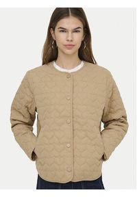 only - ONLY Kurtka przejściowa Heart 15366265 Beżowy Regular Fit. Kolor: beżowy. Materiał: syntetyk #6