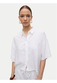 Vero Moda Koszula Linn 10306820 Biały Relaxed Fit. Kolor: biały. Materiał: wiskoza, len #3