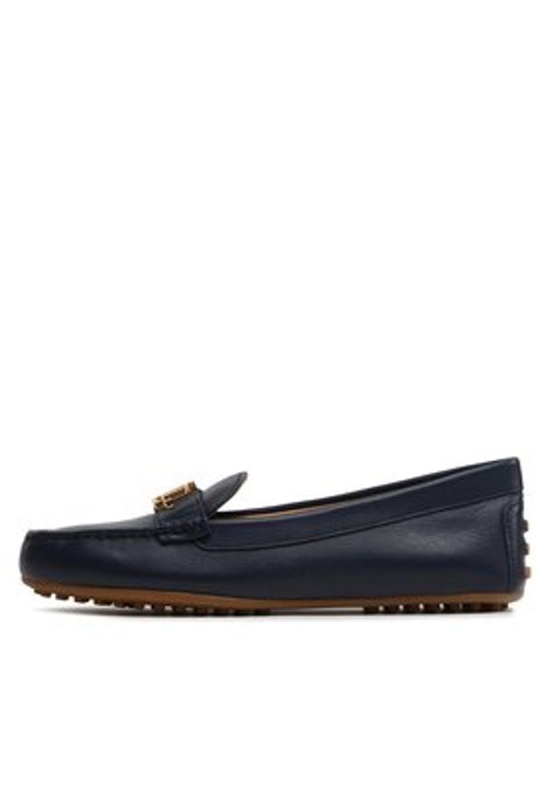 Lauren Ralph Lauren Mokasyny Barnsbury 802852847007 Granatowy. Kolor: niebieski. Materiał: skóra