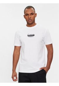 Calvin Klein T-Shirt Logo K10K112395 Biały Regular Fit. Kolor: biały. Materiał: bawełna #1