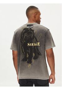 Just Cavalli T-Shirt 76OAHE06 Szary Regular Fit. Kolor: szary. Materiał: bawełna #3