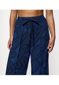 Triumph Spodnie materiałowe Beach MyWear 10222189 Granatowy Wide Leg. Kolor: niebieski. Materiał: wiskoza #5