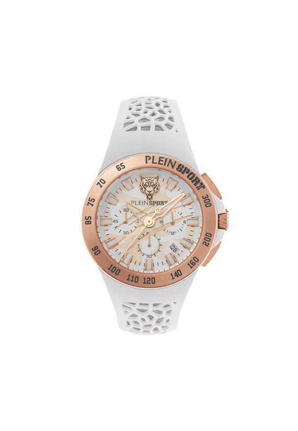 Plein Sport Zegarek Thunderstorm Chrono PSABA0723 Srebrny. Kolor: srebrny. Materiał: syntetyk. Styl: sportowy
