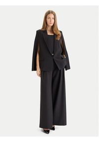 TwinSet - TWINSET Marynarka 252TT2400 Czarny Wide Fit. Kolor: czarny. Materiał: syntetyk #5