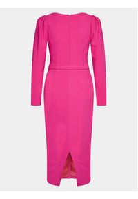 Nissa Sukienka koktajlowa RZ14405 Różowy Slim Fit. Kolor: różowy. Materiał: syntetyk. Styl: wizytowy #6