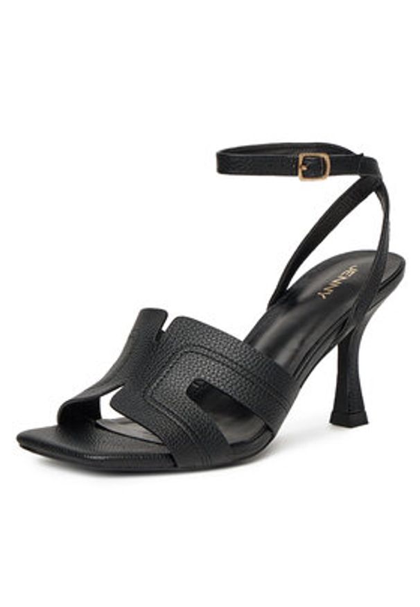 Jenny - JENNY Sandały R25SS00542 Czarny. Kolor: czarny. Materiał: skóra