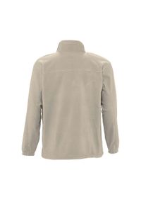 SOL'S - Męski Polar North Bluza Polarowa Outdoor. Kolor: beżowy. Materiał: polar. Sezon: zima. Styl: sportowy